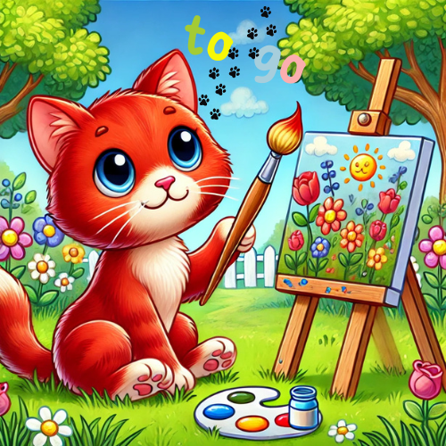 Katzen-Malbuch to go